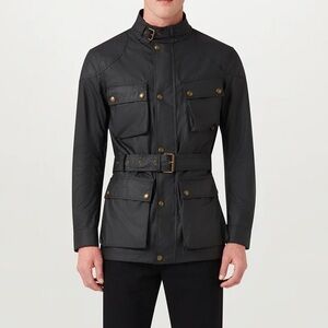 NEW Belstaff Trialmaster Icon Waxed Belted Coat Jacket